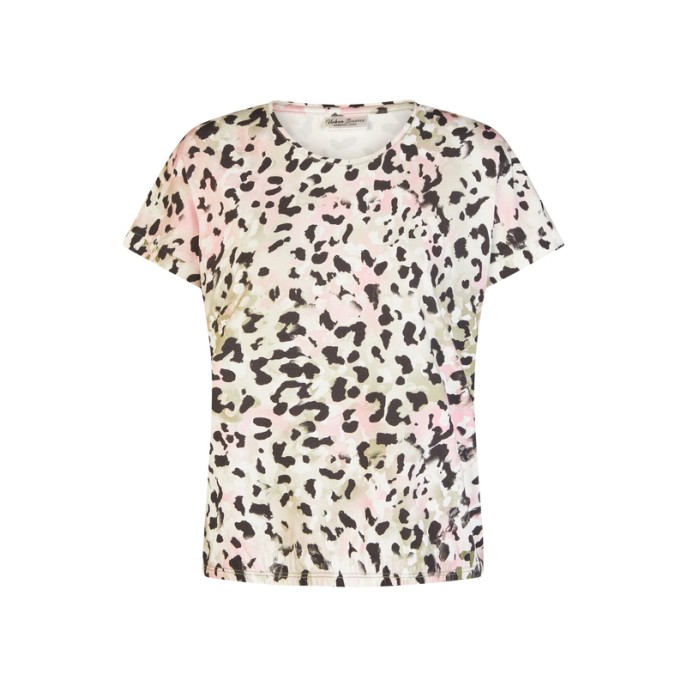 Barbara Lebek blouson shirt 6201 Army roze print Barbara Lebek blouson shirt 6201 Army roze print